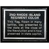 Image 3 : Flags of the American Revolution 2nd Rhode Island Regiment Color Flag .8 oz .925 Sterling Silver Bar