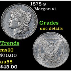 1878-s Morgan Dollar $1 Grades Unc Details