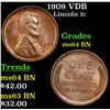 Image 1 : 1909 VDB Lincoln Cent 1c Grades Choice Unc BN