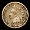 Image 2 : 1864 CN Indian Cent 1c Grades f+