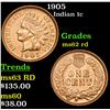 Image 1 : 1905 Indian Cent 1c Grades Select Unc RD