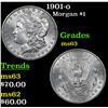 Image 1 : 1901-o Morgan Dollar $1 Grades Select Unc