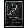 Image 3 : Rhode Island State Flower & Bird Violet & Rhode Island Red 1.4oz .925 Sterling Silver Bar Grades