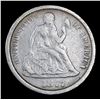 Image 2 : 1877-cc Seated Liberty Dime 10c Grades vf+