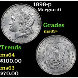 1898-p Morgan Dollar $1 Grades Select+ Unc