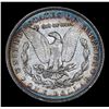Image 3 : 1880-p Rainbow Toned Morgan Dollar $1 Grades Choice AU/BU Slider