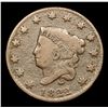 Image 2 : 1822 Coronet Head Large Cent 1c Grades f, fine