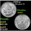 Image 1 : 1888-p Morgan Dollar $1 Grades Select+ Unc