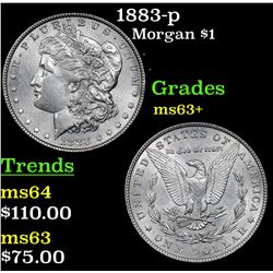 1883-p Morgan Dollar $1 Grades Select+ Unc