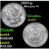 Image 1 : 1883-p Morgan Dollar $1 Grades Select+ Unc