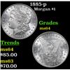 Image 1 : 1885-p Morgan Dollar $1 Grades Choice Unc