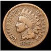 Image 2 : 1876 Indian Cent 1c Grades f+