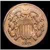 Image 2 : 1871 Two Cent Piece 2c Grades vf+