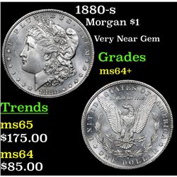 1880-s Morgan Dollar $1 Grades Choice+ Unc