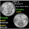 Image 1 : 1887-p Morgan Dollar $1 Grades Choice+ Unc