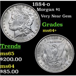 1884-o Morgan Dollar $1 Grades Choice+ Unc