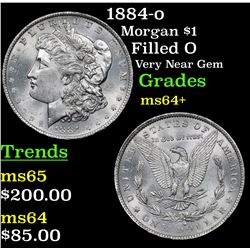 1884-o Morgan Dollar $1 Grades Choice+ Unc