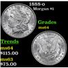 Image 1 : 1888-o Morgan Dollar $1 Grades Choice Unc