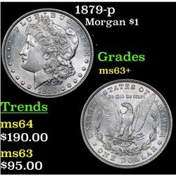 1879-p Morgan Dollar $1 Grades Select+ Unc