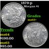 Image 1 : 1879-p Morgan Dollar $1 Grades Select+ Unc