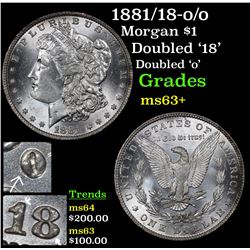 1881/18-o/o Morgan Dollar $1 Grades Select+ Unc