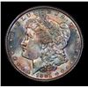 Image 2 : 1881-s Rainbow Toned Morgan Dollar $1 Grades Select+ Unc