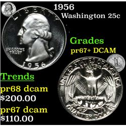 1956 Washington Quarter 25c Grades GEM++ Proof Deep Cameo