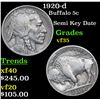 Image 1 : 1920-d Buffalo Nickel 5c Grades vf++