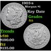 Image 1 : 1903-s Morgan Dollar $1 Grades f+
