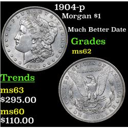 1904-p Morgan Dollar $1 Grades Select Unc