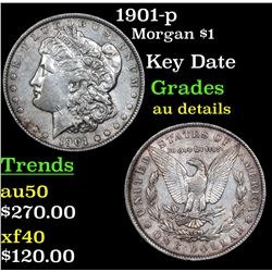 1901-p Morgan Dollar $1 Grades AU Details