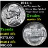 Image 1 : 1944-s Jefferson Nickel 5c Grades Choice Unc+ 5fs