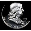 Image 2 : 1955 Franklin Half Dollar 50c Grades GEM++ Proof Cameo