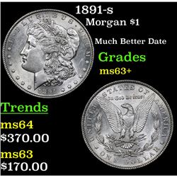 1891-s Morgan Dollar $1 Grades Select+ Unc