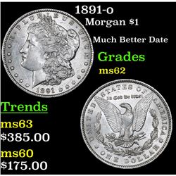 1891-o Morgan Dollar $1 Grades Select Unc