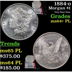 1884-o Morgan Dollar $1 Grades Choice Unc+ PL