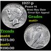 Image 1 : 1927-p Peace Dollar $1 Grades Select+ Unc