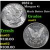 Image 1 : 1887-s Morgan Dollar $1 Grades Select Unc