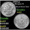 Image 1 : 1892-p Morgan Dollar $1 Grades Select Unc