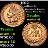 Image 1 : 1902 Indian Cent 1c Grades Choice+ Unc RD