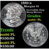 Image 1 : 1881-s Morgan Dollar $1 Grades GEM+ PL