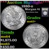 Image 1 : ***Auction Highlight*** 1880-o Morgan Dollar $1 Graded Select+ Unc By USCG (fc)