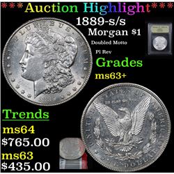 ***Auction Highlight*** 1889-s/s Morgan Dollar $1 Graded Select+ Unc By USCG (fc)