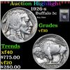 Image 1 : ***Auction Highlight*** 1926-s Buffalo Nickel 5c Graded vf++ By USCG (fc)