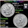 Image 1 : ***Auction Highlight*** 1896-o Morgan Dollar $1 Graded Choice AU/BU Slider By USCG (fc)