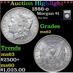 ***Auction Highlight*** 1886-o Morgan Dollar $1 Graded Select Unc By USCG (fc)