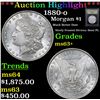 Image 1 : ***Auction Highlight*** 1880-o Morgan Dollar $1 Graded Select+ Unc By USCG (fc)