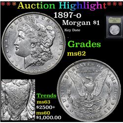 ***Auction Highlight*** 1897-o Morgan Dollar $1 Graded Select Unc By USCG (fc)