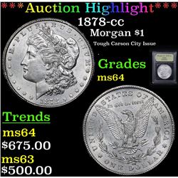 ***Auction Highlight*** 1878-cc Morgan Dollar $1 Graded Choice Unc By USCG (fc)