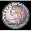 Image 2 : ***Auction Highlight*** 1836 Rainbow Toned Capped Bust Quarter 25c Graded Choice AU/BU Slider By USC